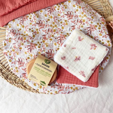 Coffret zéro déchets rose