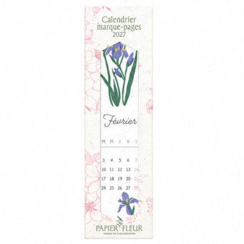 Calendrier marque page avec pochette