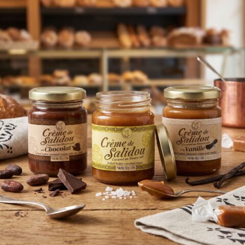 Coffret de 3 crèmes de caramel beurre salé salidou