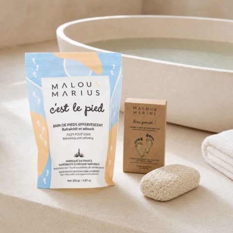 Kit soin des pieds (Bain + Pierre ponce)